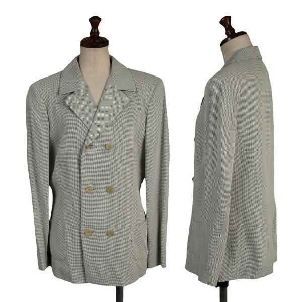 JIL SANDER Rayon Blend Double-Breasted Jacket Gray Size 38
