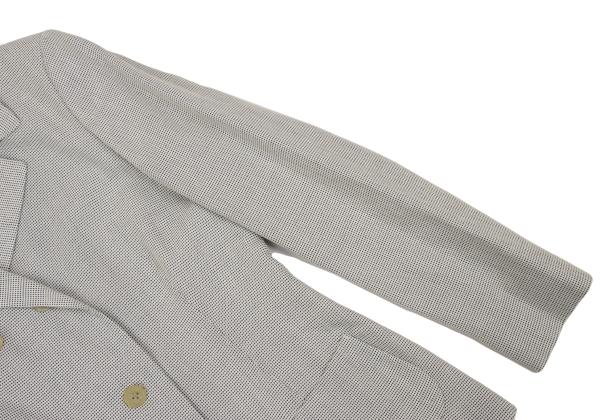 JIL SANDER Rayon Blend Double-Breasted Jacket Gray Size 38