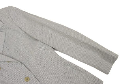 JIL SANDER Rayon Blend Double-Breasted Jacket Gray Size 38