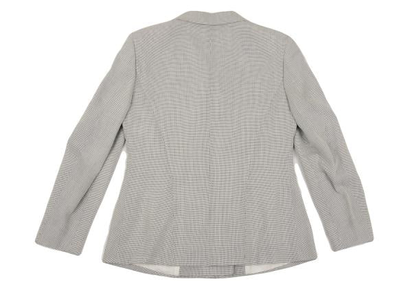 JIL SANDER Rayon Blend Double-Breasted Jacket Gray Size 38