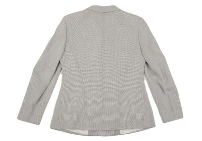 JIL SANDER Rayon Blend Double-Breasted Jacket Gray Size 38