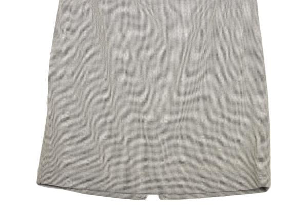 JIL SANDER Rayon Wool Blend A-Line Skirt Light Gray Size 38