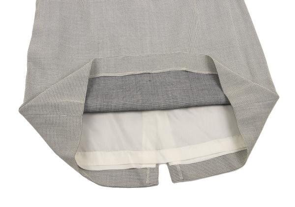 JIL SANDER Rayon Wool Blend A-Line Skirt Light Gray Size 38