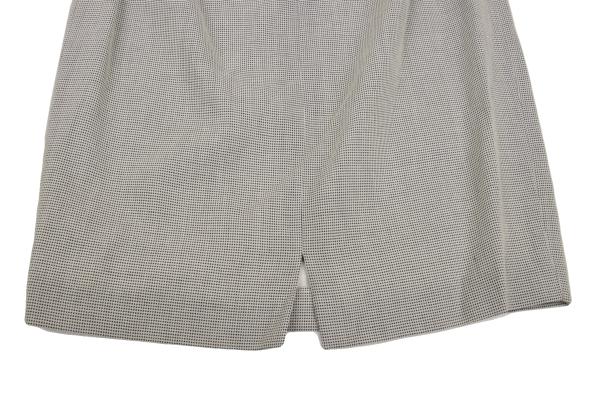 JIL SANDER Rayon Wool Blend A-Line Skirt Light Gray Size 38
