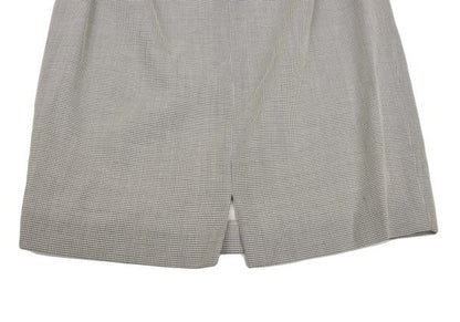 JIL SANDER Rayon Wool Blend A-Line Skirt Light Gray Size 38