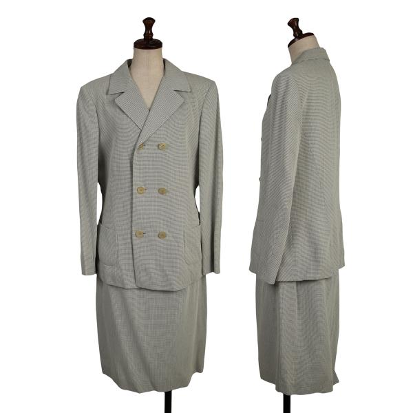 JIL SANDER Rayon Wool Blend A-Line Skirt Light Gray Size 38