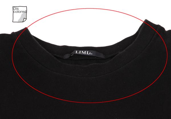 LIMI feu Oversized Clock Print Long Sleeve Tee Black Size 2