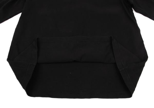 LIMI feu Oversized Clock Print Long Sleeve Tee Black Size 2