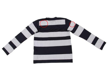 COMME des GARCONS Garment Dyed Pique Panel Blue Navy Size M