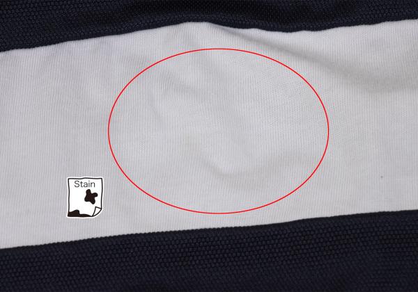 COMME des GARCONS Garment Dyed Pique Panel Blue Navy Size M