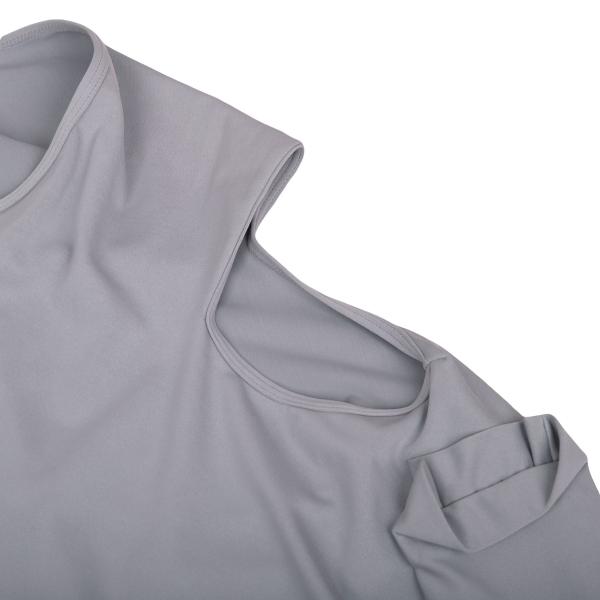 COMME des GARCONS Hand Motif Polyester Dress Gray Size S