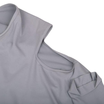 COMME des GARCONS Hand Motif Polyester Dress Gray Size S