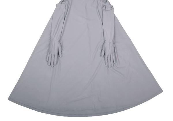 COMME des GARCONS Hand Motif Polyester Dress Gray Size S