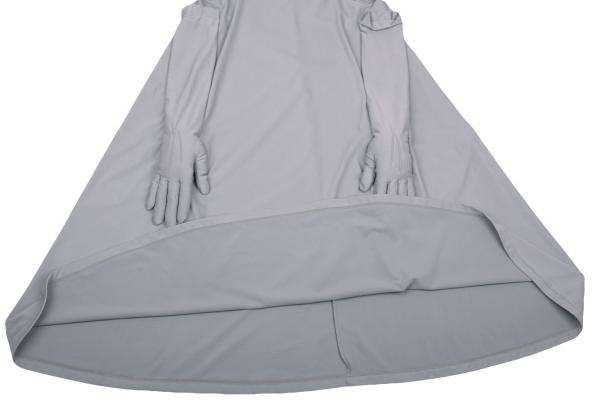 COMME des GARCONS Hand Motif Polyester Dress Gray Size S