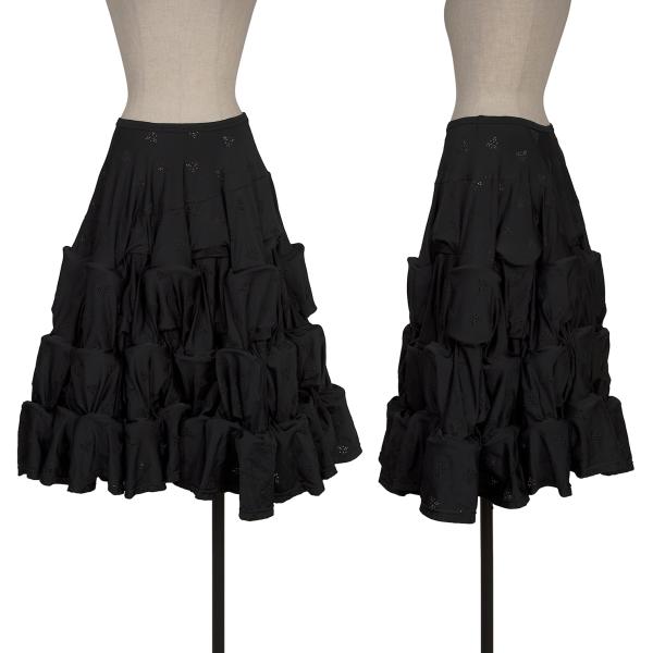 COMME des GARCONS Stretch Lace Wire Skirt Black Size S