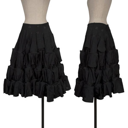 COMME des GARCONS Stretch Lace Wire Skirt Black Size S