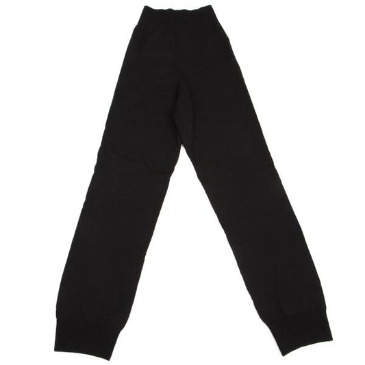 COMME des GARCONS Wool Rib Panel Knit Pants Black Size M