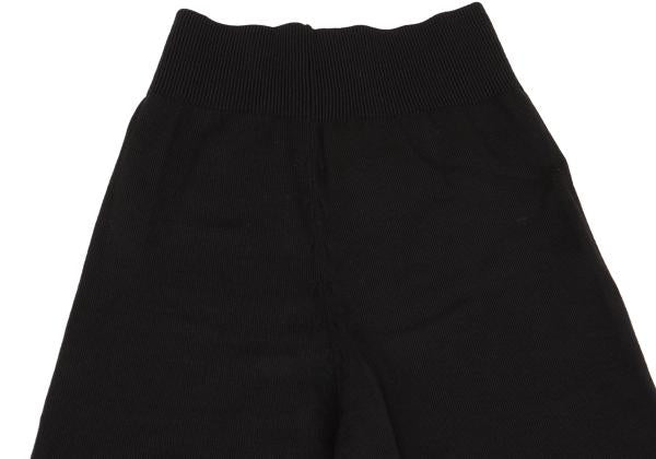 COMME des GARCONS Wool Rib Panel Knit Pants Black Size M
