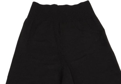 COMME des GARCONS Wool Rib Panel Knit Pants Black Size M