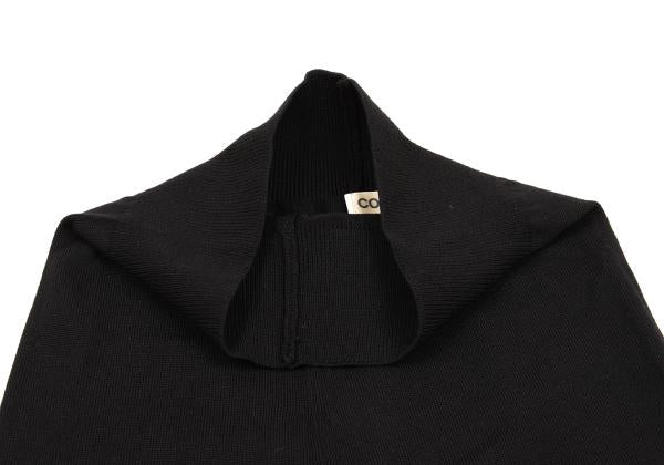 COMME des GARCONS Wool Rib Panel Knit Pants Black Size M