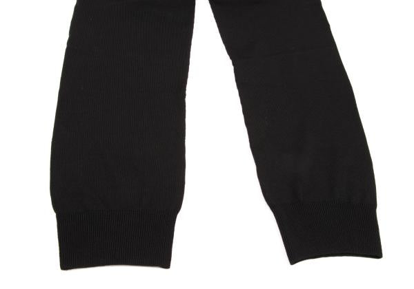 COMME des GARCONS Wool Rib Panel Knit Pants Black Size M