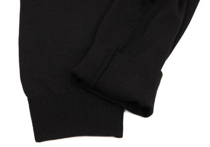 COMME des GARCONS Wool Rib Panel Knit Pants Black Size M