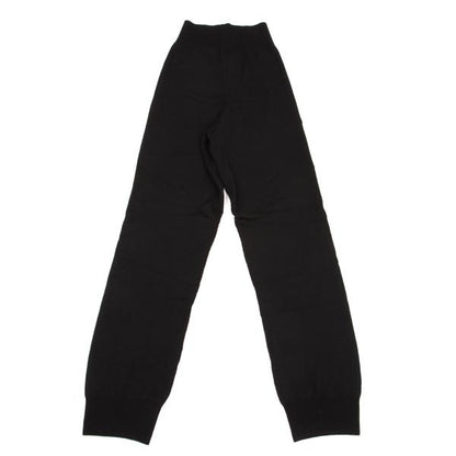 COMME des GARCONS Wool Rib Panel Knit Pants Black Size M