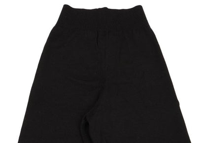 COMME des GARCONS Wool Rib Panel Knit Pants Black Size M