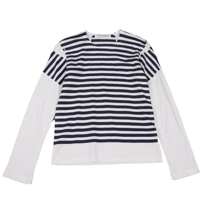 robe de chambre CDG Striped Pigment L/S Tee White Size M