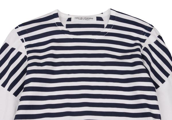 robe de chambre CDG Striped Pigment L/S Tee White Size M
