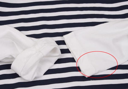 robe de chambre CDG Striped Pigment L/S Tee White Size M