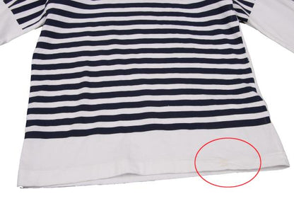 robe de chambre CDG Striped Pigment L/S Tee White Size M