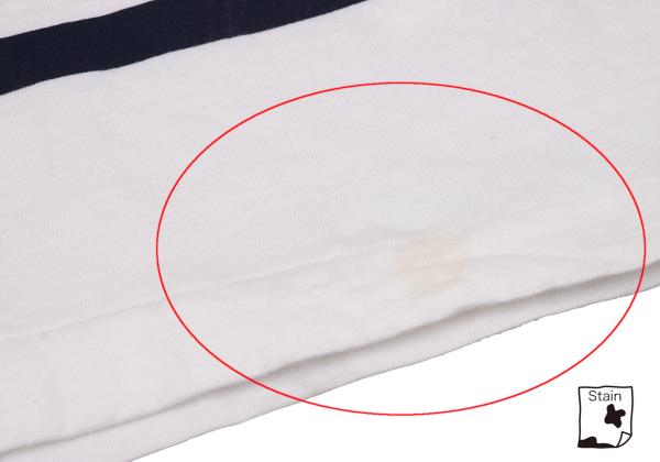robe de chambre CDG Striped Pigment L/S Tee White Size M