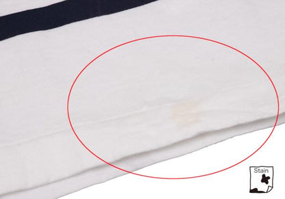 robe de chambre CDG Striped Pigment L/S Tee White Size M