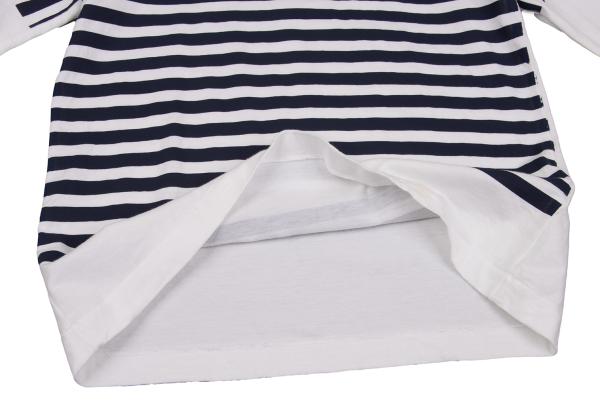 robe de chambre CDG Striped Pigment L/S Tee White Size M