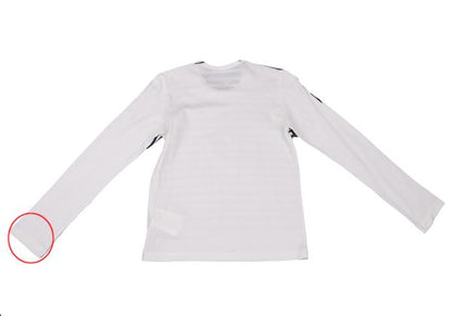 robe de chambre CDG Striped Pigment L/S Tee White Size M