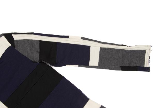 COMME des GARCONS Prod Wash Patchwork Sweater Blue Size M