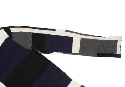COMME des GARCONS Prod Wash Patchwork Sweater Blue Size M