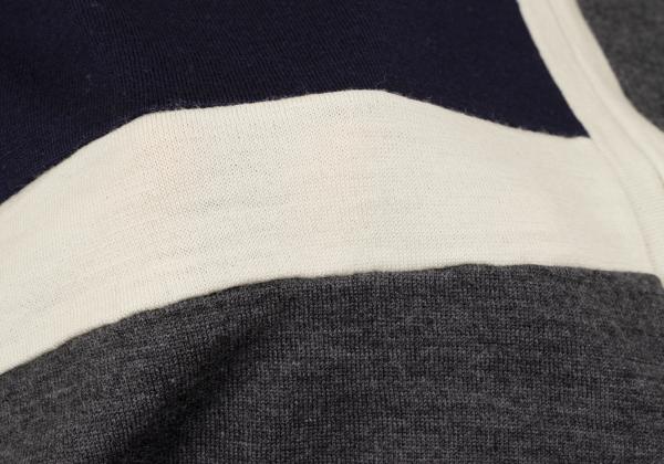 COMME des GARCONS Prod Wash Patchwork Sweater Blue Size M