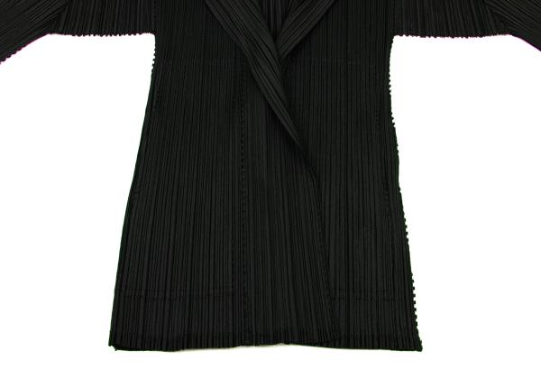 PLEATS PLEASE Cut Design Buttonless Deep Green Cardigan Size 3