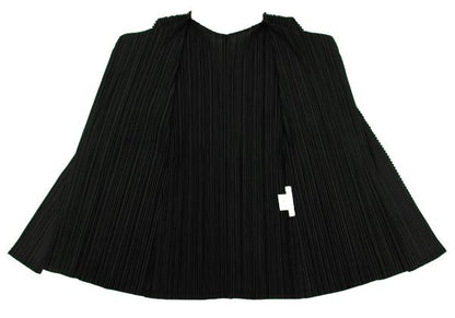 PLEATS PLEASE Cut Design Buttonless Deep Green Cardigan Size 3