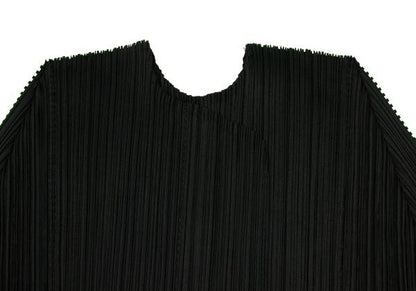 PLEATS PLEASE Cut Design Buttonless Deep Green Cardigan Size 3