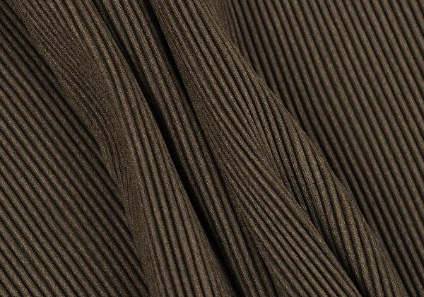 PLEATS PLEASE Pleated 3/4 Sleeve Long Cardigan Brown Size 3