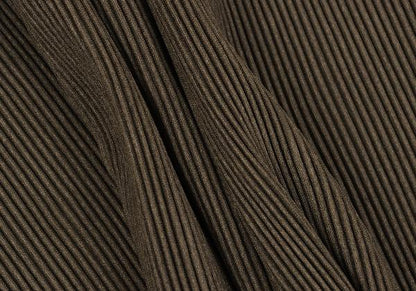 PLEATS PLEASE Pleated 3/4 Sleeve Long Cardigan Brown Size 3