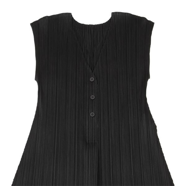 PLEATS PLEASE Pleated Sleeveless Skipper Dress Black Size 3