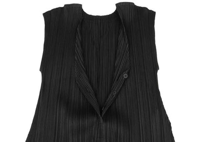 PLEATS PLEASE Pleated Sleeveless Skipper Dress Black Size 3