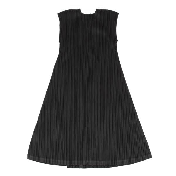 PLEATS PLEASE Pleated Sleeveless Skipper Dress Black Size 3