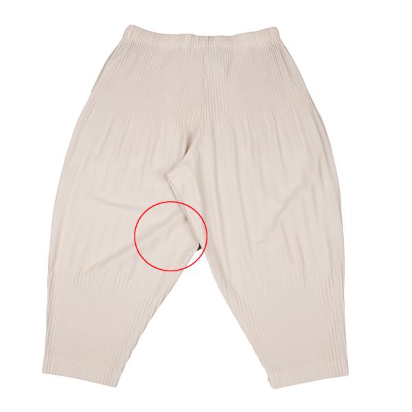 HOMME PLISSE ISSEY MIYAKE Pleated Pants Beige Size 3