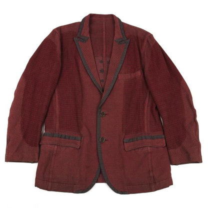 ISSEY MIYAKE A-POC Dyed Sashiko Panel Jacket Red Size 3