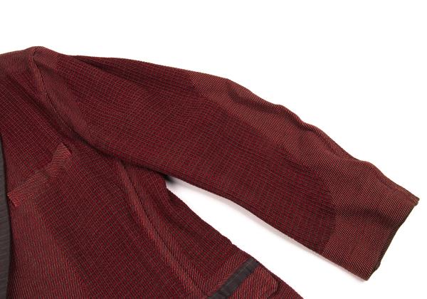 ISSEY MIYAKE A-POC Dyed Sashiko Panel Jacket Red Size 3
